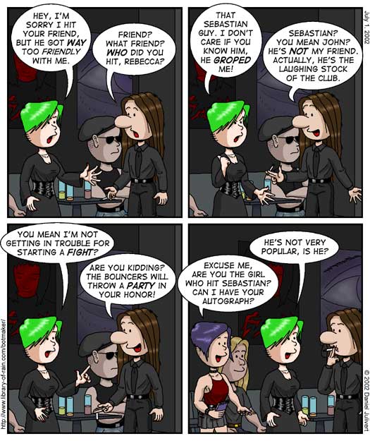 Strip #92 - Sorry I hit your friend